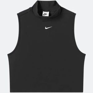 Nike Womens Tops Nike Swoosh Tank Top Essentials Sleeveless Mock Neck Top